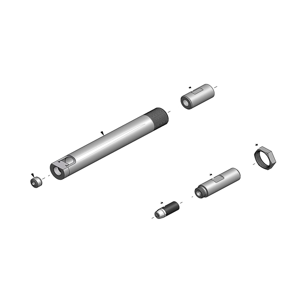 מבט מפורק מספר 2 על רכיבי ראש הסמרור Gage Bilt SMLS04-54-43 - Exploded component view 2 of Gage Bilt SMLS04-54-43 nose assembly