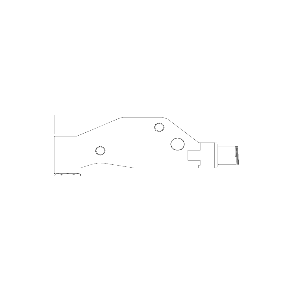תצוגת מוצר נקייה של ראש סמרור Gage Bilt 456MAX-715-54RA על רקע לבן - Clean product view of Gage Bilt 456MAX-715-54RA nose assembly on a white background