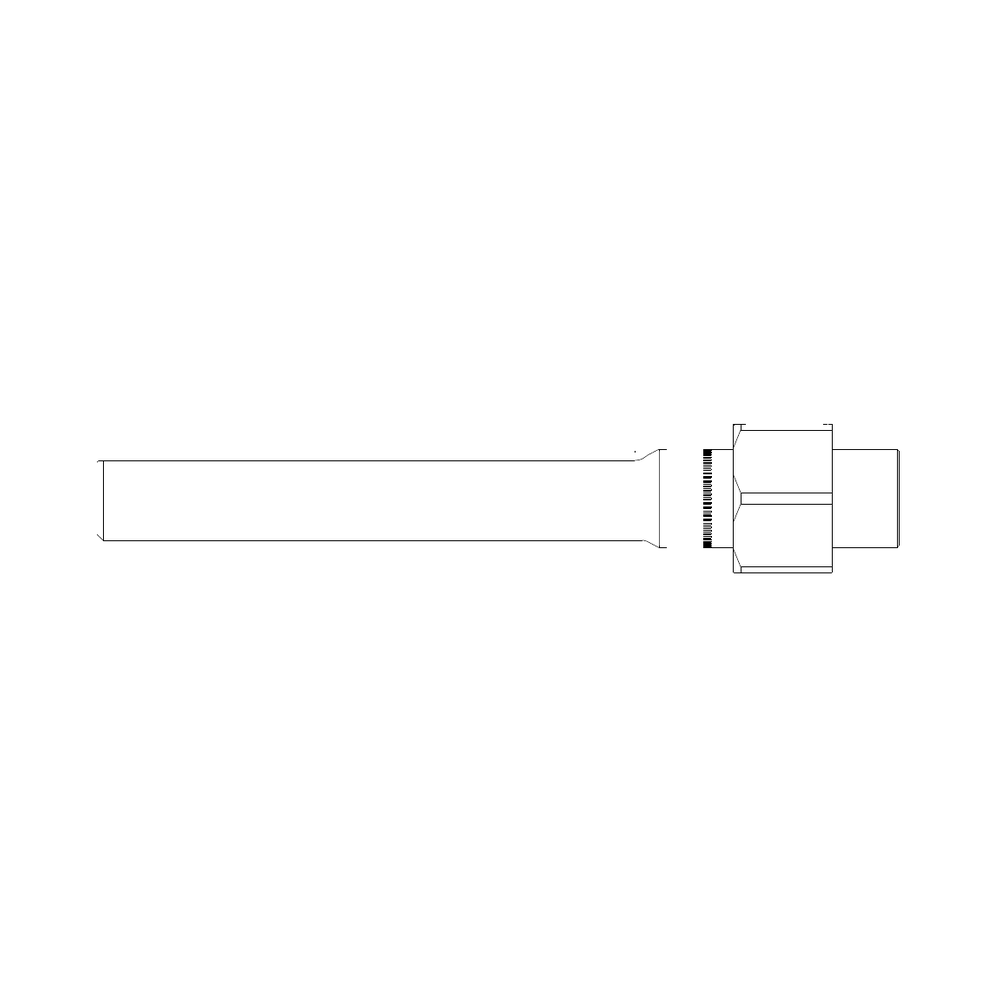 תצוגת מוצר נקייה של ראש סמרור Gage Bilt UBB-752C-45 על רקע לבן - Clean product view of Gage Bilt UBB-752C-45 nose assembly on a white background