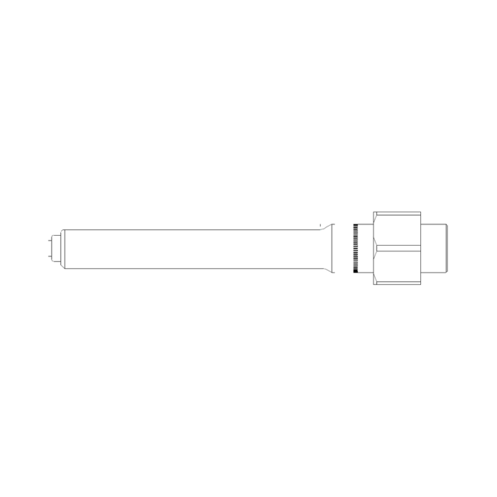 תצוגת מוצר נקייה של ראש סמרור Gage Bilt ASP-752B-45 על רקע לבן - Clean product view of Gage Bilt ASP-752B-45 nose assembly on a white background
