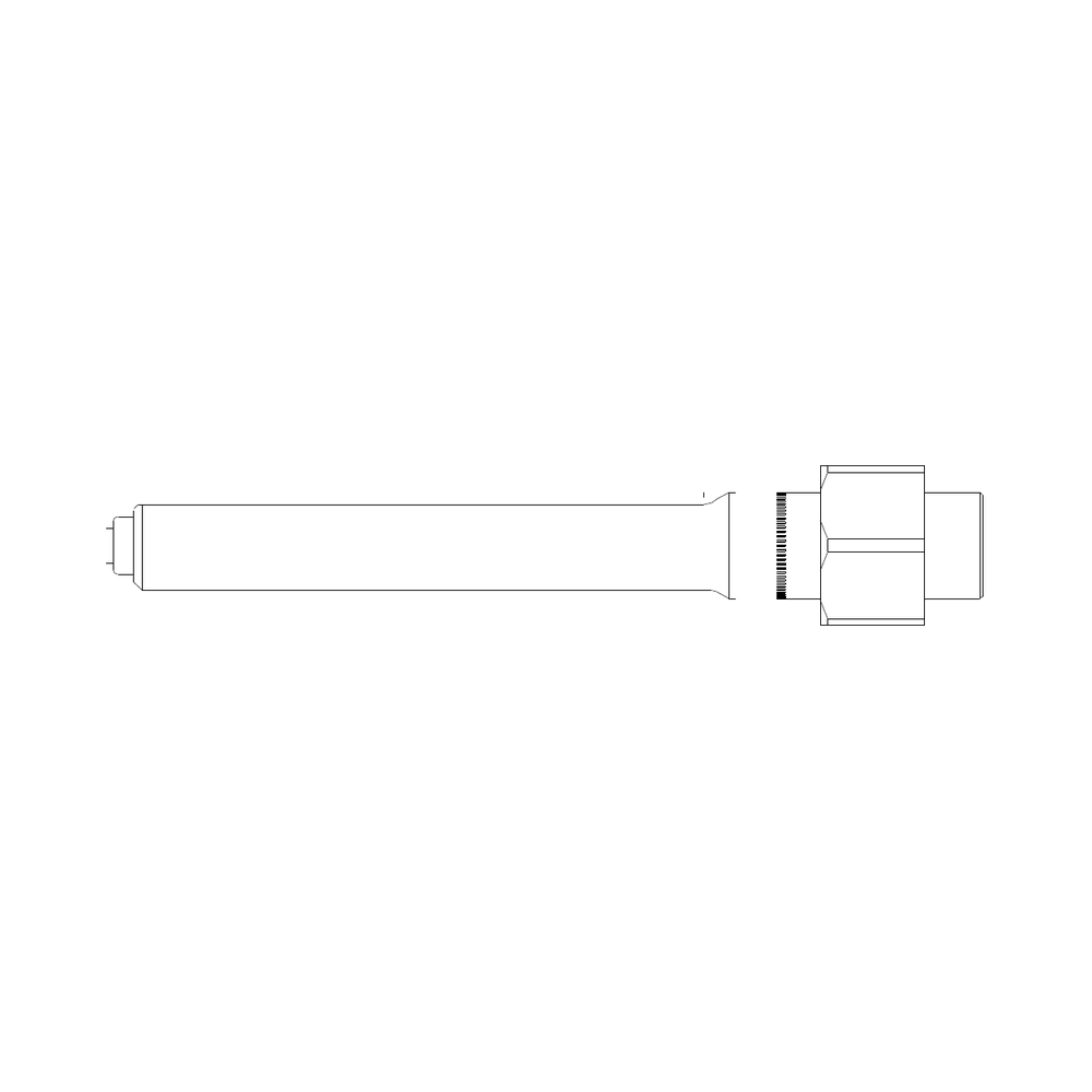 תצוגת מוצר נקייה של ראש סמרור Gage Bilt ASP-752B-45 על רקע לבן - Clean product view of Gage Bilt ASP-752B-45 nose assembly on a white background