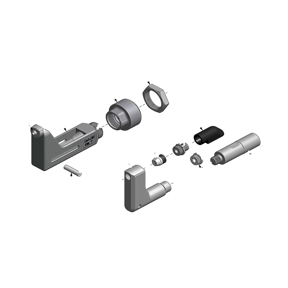 מבט מפורק מספר 2 על רכיבי ראש הסמרור Gage Bilt SB06-752B-43OS - Exploded component view 2 of Gage Bilt SB06-752B-43OS nose assembly