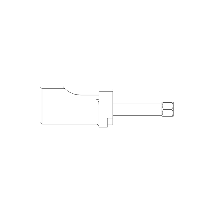 תצוגת מוצר נקייה של ראש סמרור Gage Bilt A-204C-27OS על רקע לבן - Clean product view of Gage Bilt A-204C-27OS nose assembly on a white background