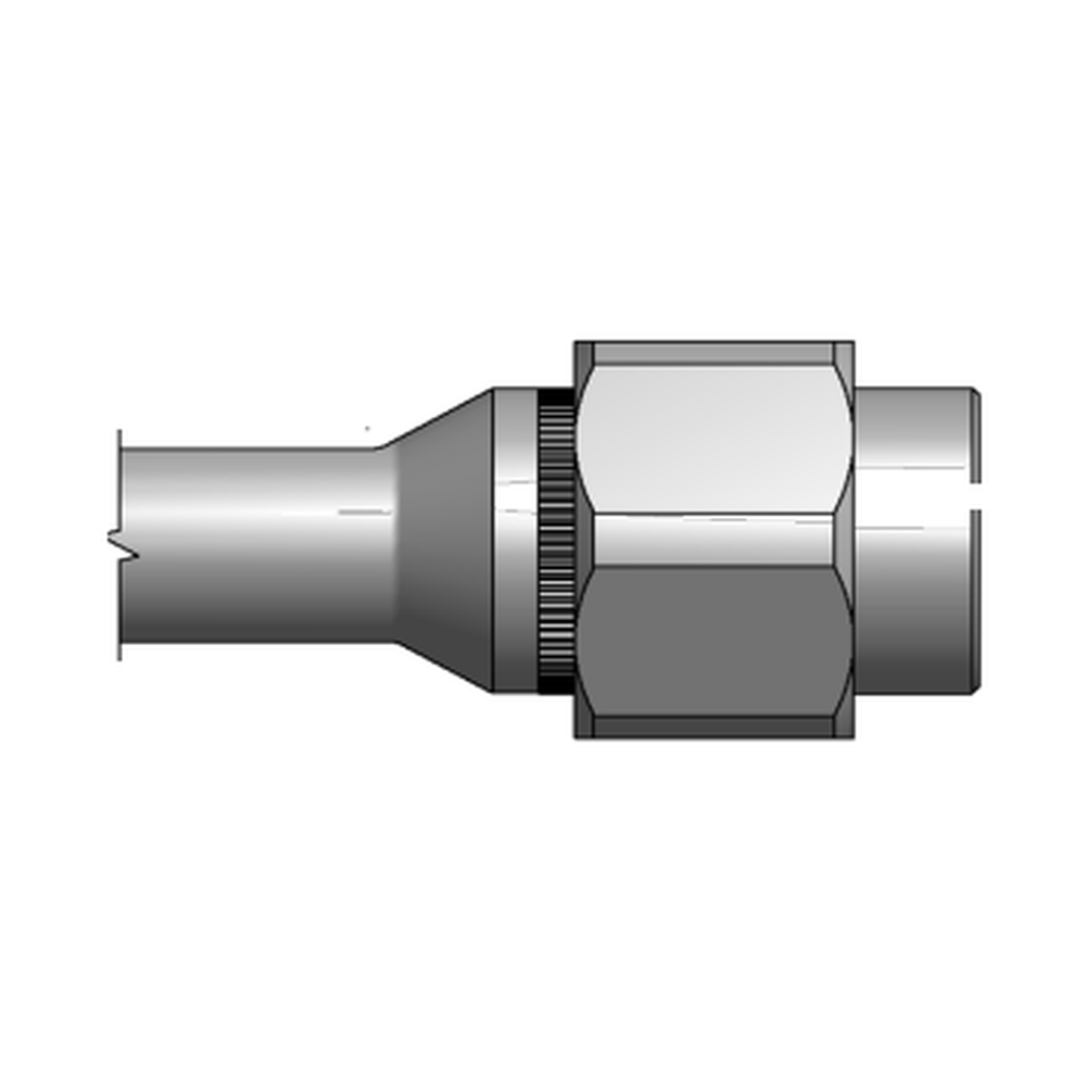 תצוגת מוצר נקייה של ראש סמרור Gage Bilt NAS06-2581-48 על רקע לבן - Clean product view of Gage Bilt NAS06-2581-48 nose assembly on a white background