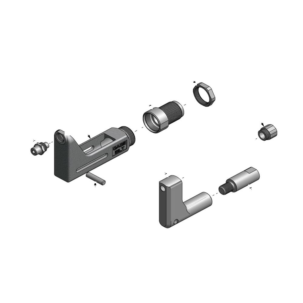 מבט מפורק מספר 2 על רכיבי ראש הסמרור Gage Bilt 6N-704-40OS - Exploded component view 2 of Gage Bilt 6N-704-40OS nose assembly
