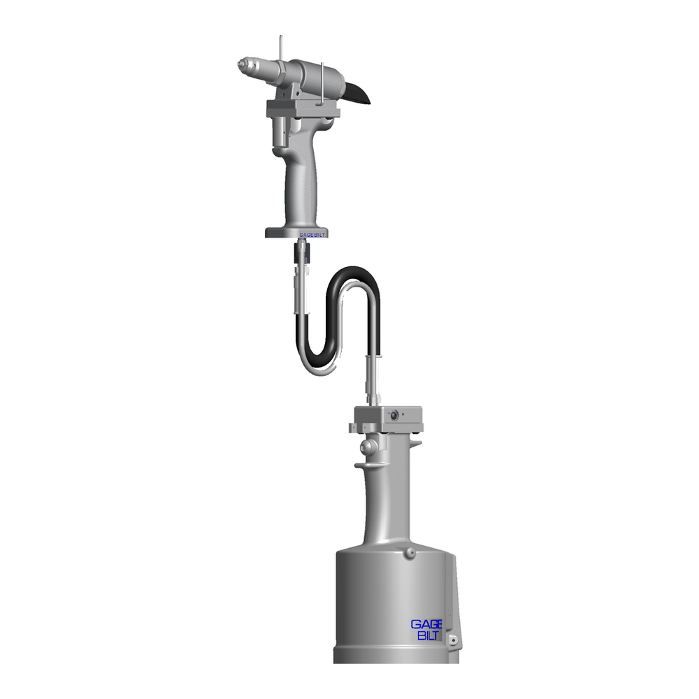 כלי סמרור למערכת מפוצלת Gage Bilt GB703SH במבט מוצר על רקע לבן - Gage Bilt GB703SH split-system rivet tool product view on a white background