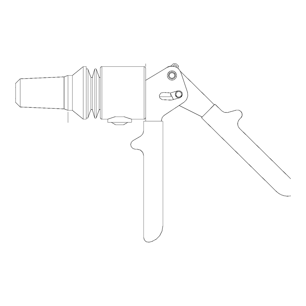 מבט נוסף על כלי סמרור ידני Gage Bilt GB150 - Additional view of the Gage Bilt GB150 manual rivet tool