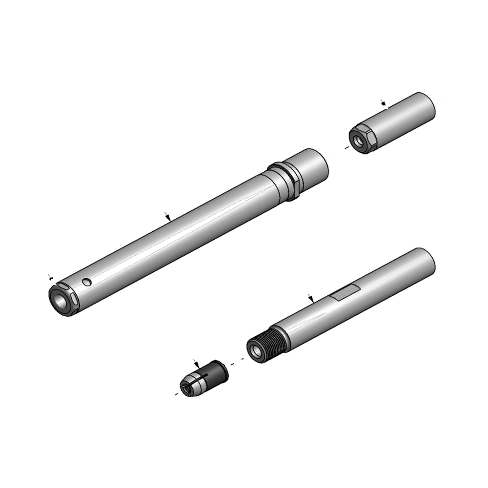 מבט מפורק מספר 2 על רכיבי ראש הסמרור Gage Bilt MG06-722-60L - Exploded component view 2 of Gage Bilt MG06-722-60L nose assembly