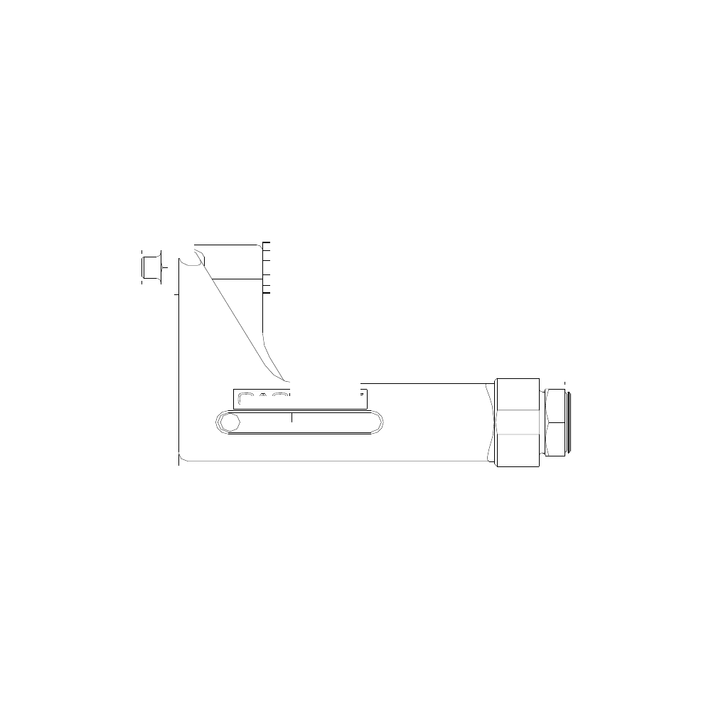 תצוגת מוצר נקייה של ראש סמרור Gage Bilt 3N-715-40OS על רקע לבן - Clean product view of Gage Bilt 3N-715-40OS nose assembly on a white background