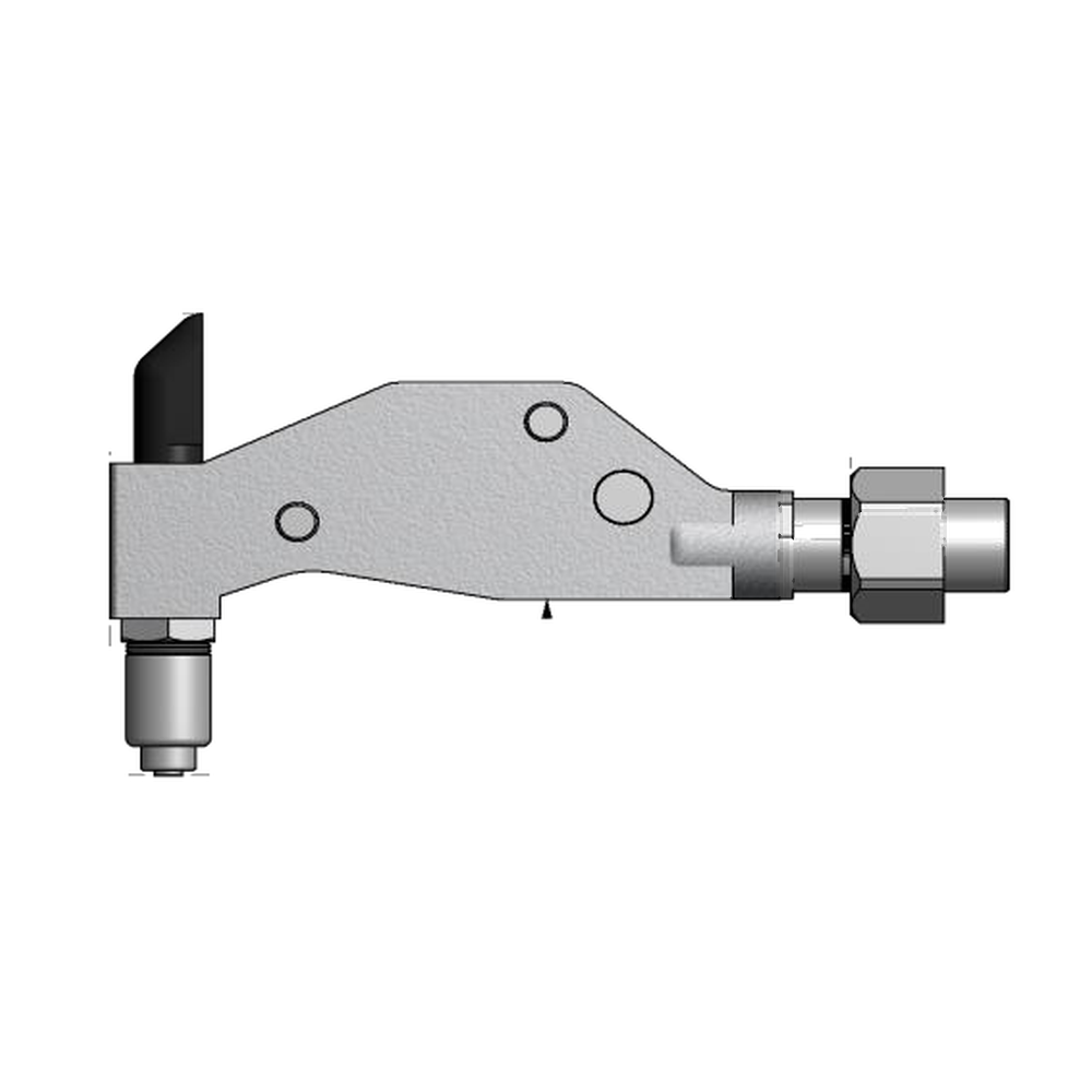 תצוגת מוצר נקייה של ראש סמרור Gage Bilt ASP08-751B-54RA על רקע לבן - Clean product view of Gage Bilt ASP08-751B-54RA nose assembly on a white background