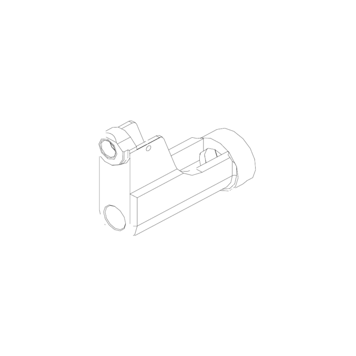 תצוגת מוצר נקייה של ראש סמרור Gage Bilt NAS-206E-34OS על רקע לבן - Clean product view of Gage Bilt NAS-206E-34OS nose assembly on a white background