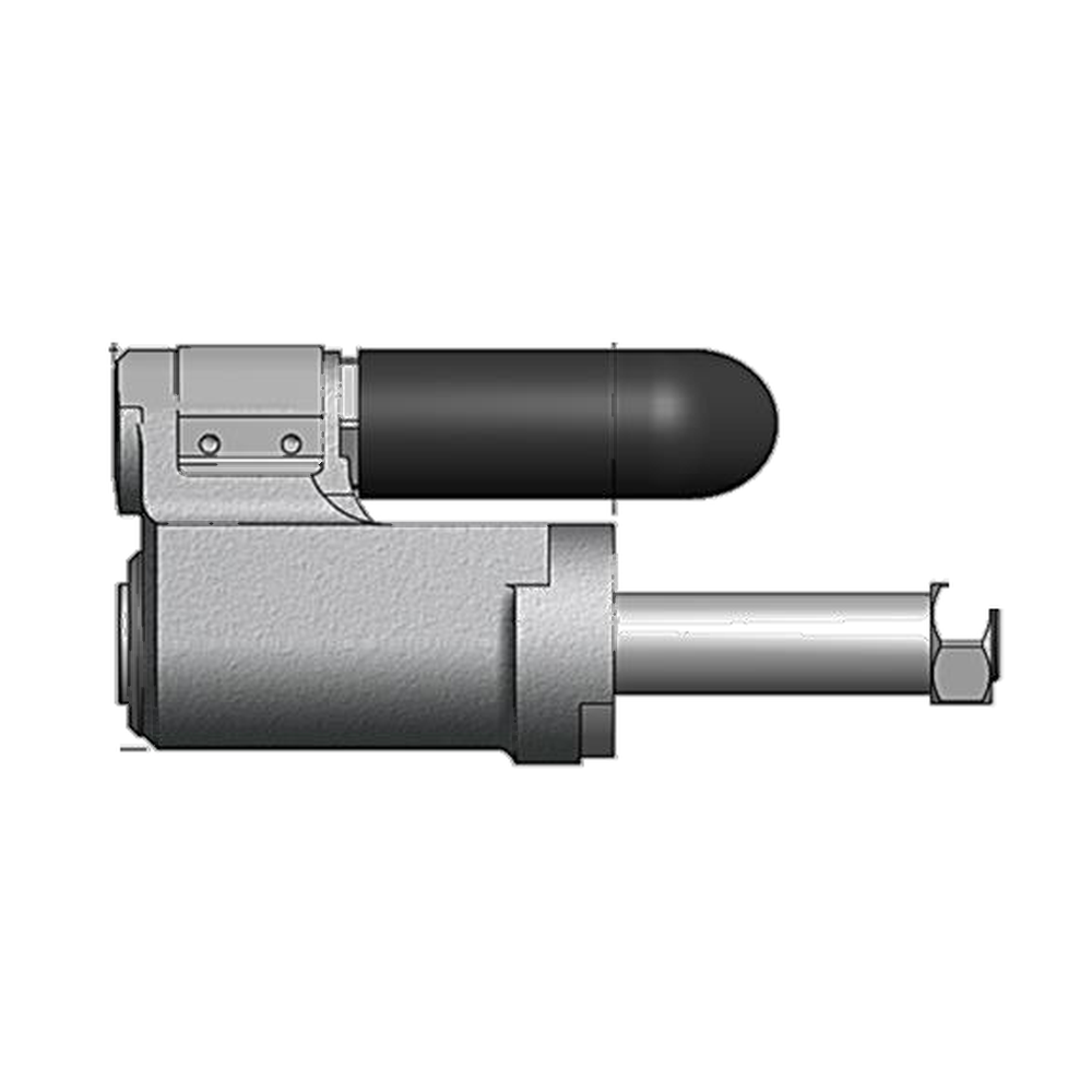 תצוגת מוצר נקייה של ראש סמרור Gage Bilt NAS10-205D-31 על רקע לבן - Clean product view of Gage Bilt NAS10-205D-31 nose assembly on a white background