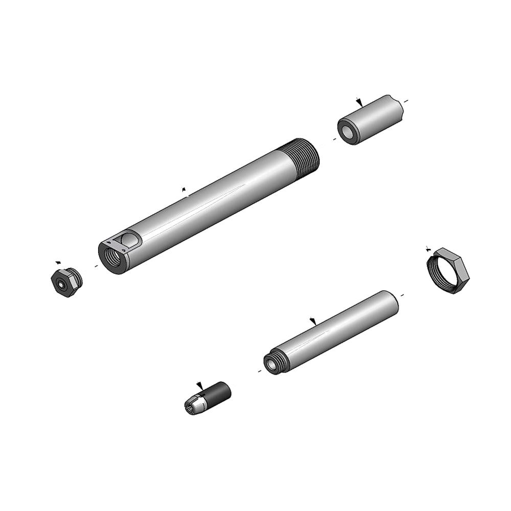מבט מפורק מספר 2 על רכיבי ראש הסמרור Gage Bilt MBC06-715C-43 - Exploded component view 2 of Gage Bilt MBC06-715C-43 nose assembly