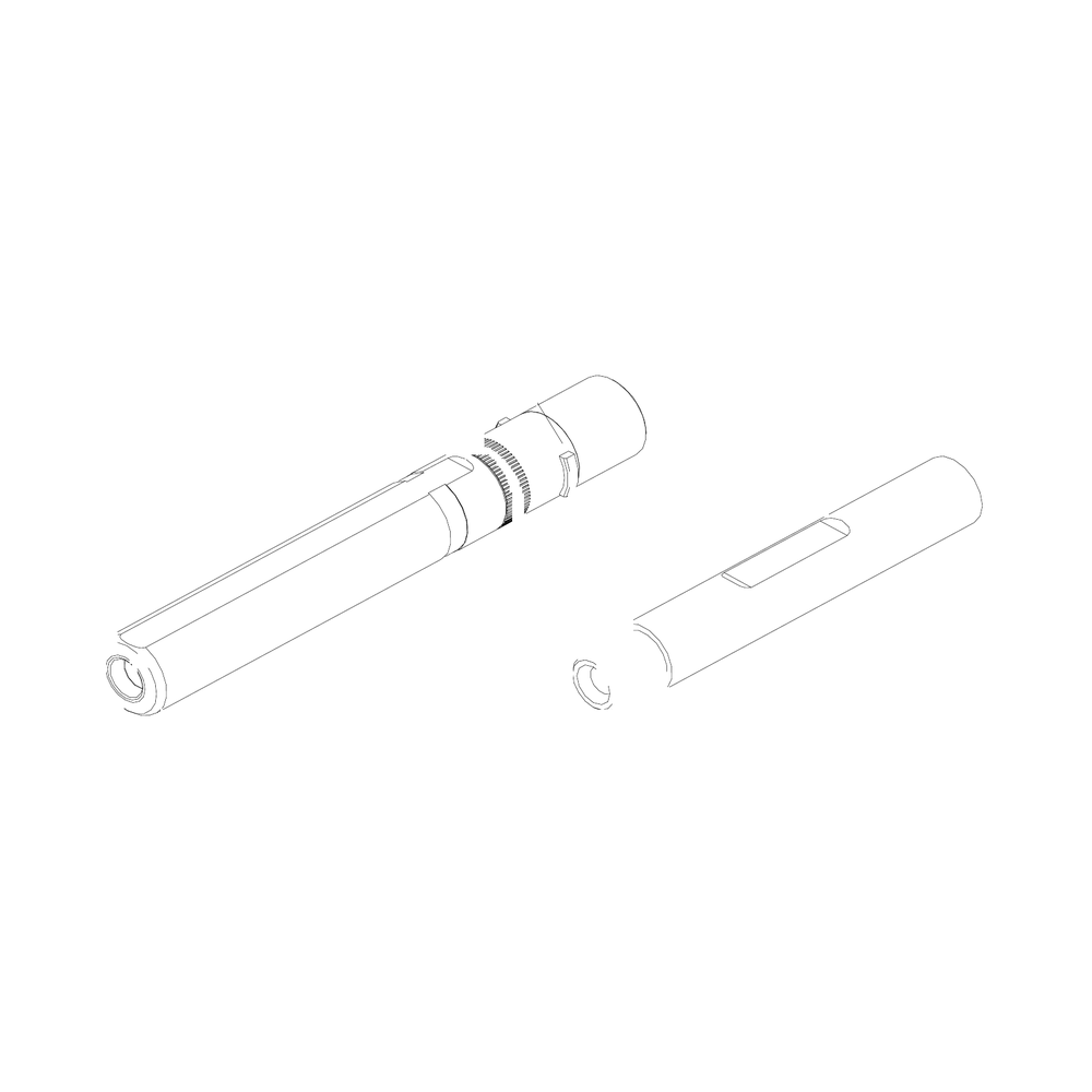 תצוגת מוצר נקייה של ראש סמרור Gage Bilt LGP08-730B-45 על רקע לבן - Clean product view of Gage Bilt LGP08-730B-45 nose assembly on a white background