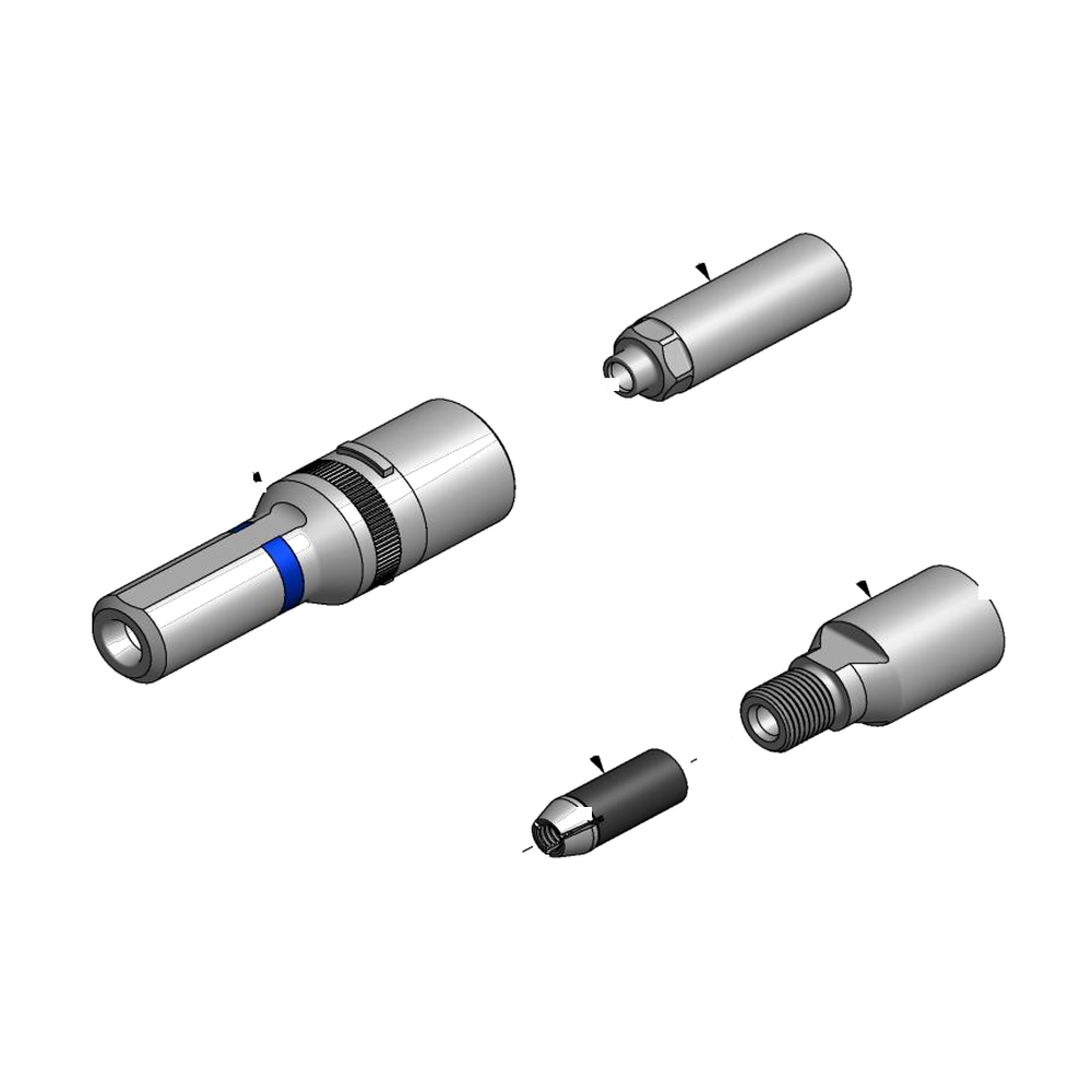 מבט מפורק מספר 2 על רכיבי ראש הסמרור Gage Bilt MGP6-2581-23 - Exploded component view 2 of Gage Bilt MGP6-2581-23 nose assembly