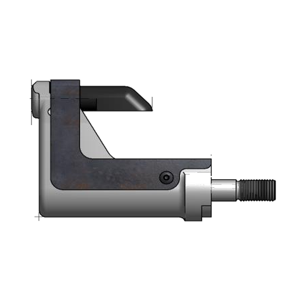 תצוגת מוצר נקייה של ראש סמרור Gage Bilt NAS06-34OS על רקע לבן - Clean product view of Gage Bilt NAS06-34OS nose assembly on a white background