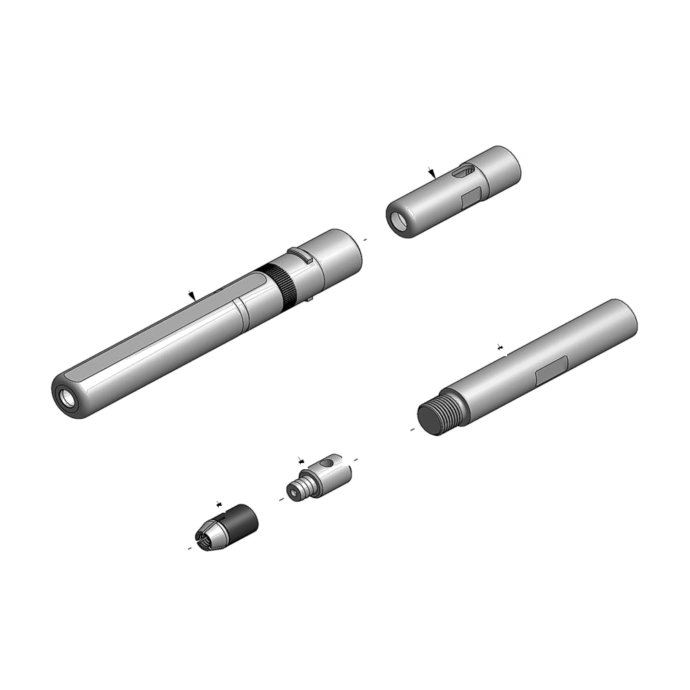 מבט מפורק מספר 2 על רכיבי ראש הסמרור Gage Bilt LGP08-713-43PI - Exploded component view 2 of Gage Bilt LGP08-713-43PI nose assembly