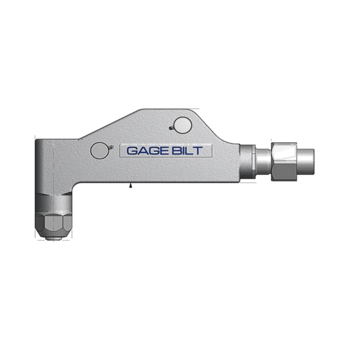 תצוגת מוצר נקייה של ראש סמרור Gage Bilt 08MAX-713A-58RA על רקע לבן - Clean product view of Gage Bilt 08MAX-713A-58RA nose assembly on a white background