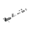 מבט מפורק מספר 2 על רכיבי ראש הסמרור Gage Bilt 456MAX-704B-40OS - Exploded component view 2 of Gage Bilt 456MAX-704B-40OS nose assembly