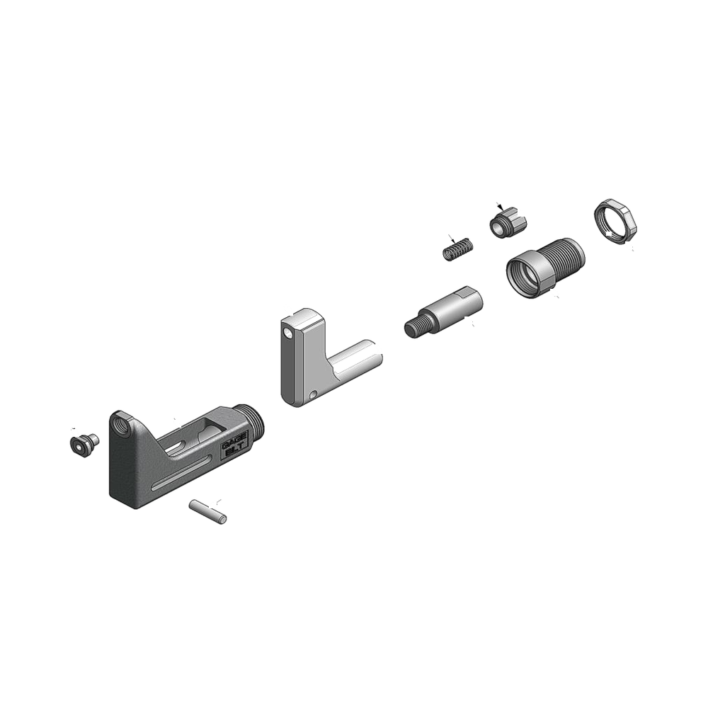 מבט מפורק מספר 2 על רכיבי ראש הסמרור Gage Bilt 456MAX-704B-40OS - Exploded component view 2 of Gage Bilt 456MAX-704B-40OS nose assembly