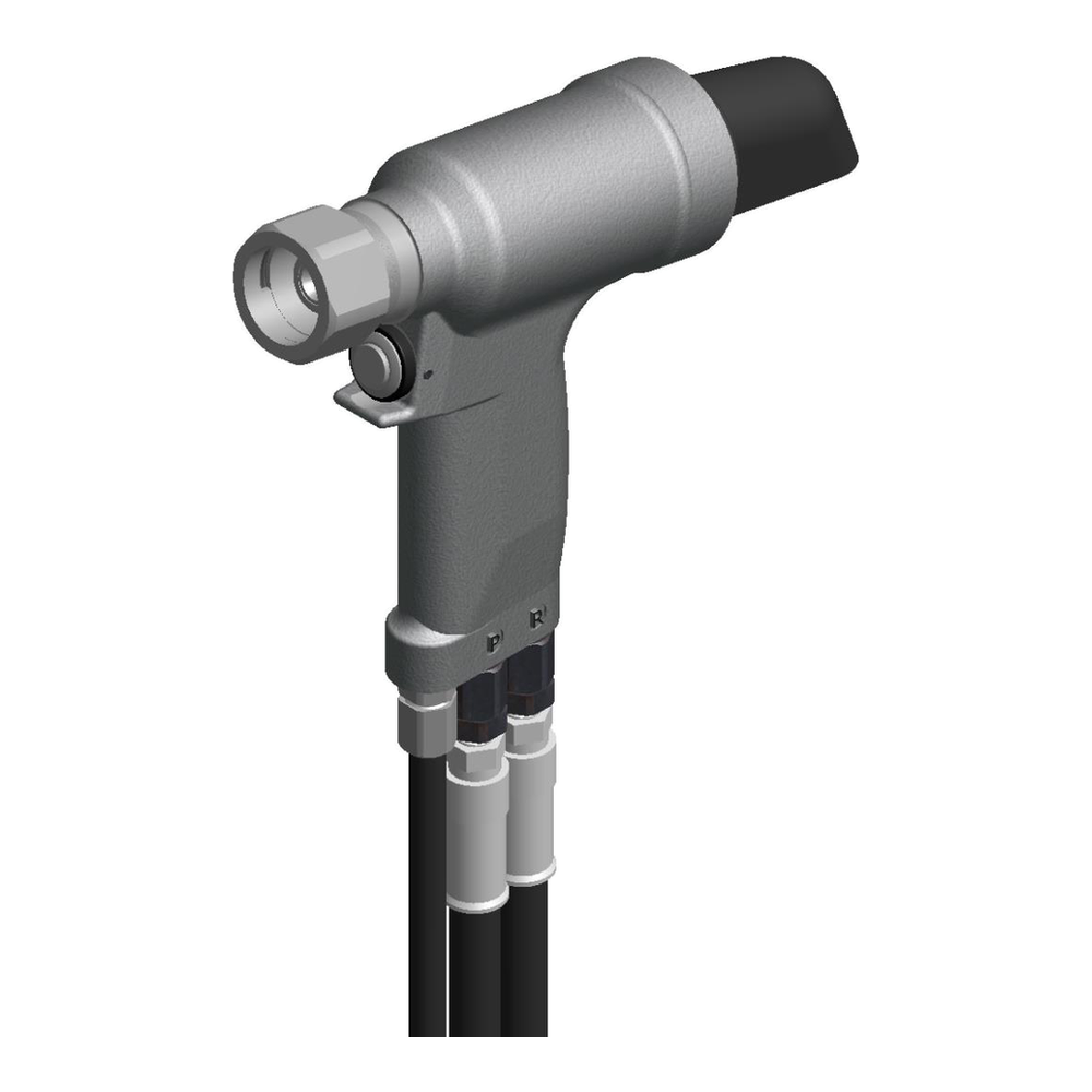 כלי סמרור הידראולי Gage Bilt GB2581WS/GB2581AWS במבט מוצר על רקע לבן - Gage Bilt GB2581WS/GB2581AWS hydraulic rivet tool product view on a white background