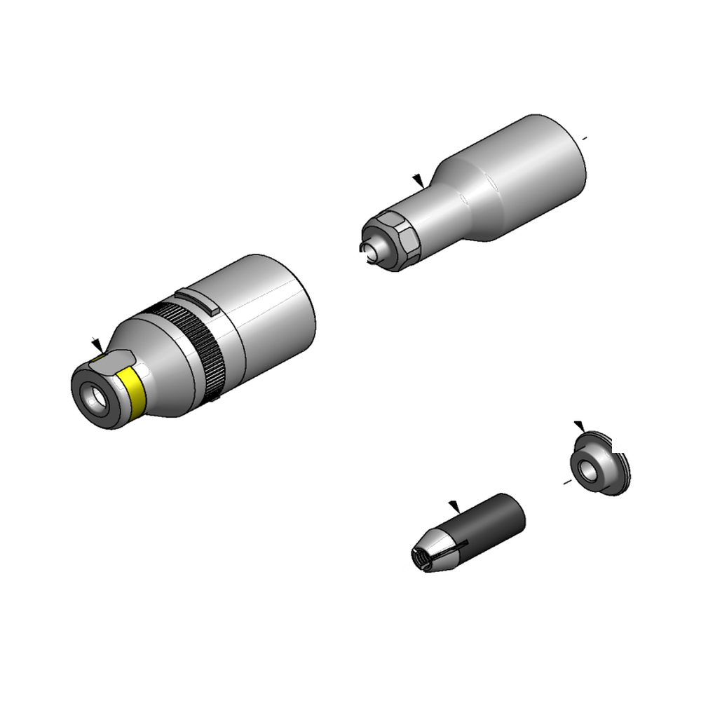מבט מפורק מספר 2 על רכיבי ראש הסמרור Gage Bilt LGP06-2581-12 - Exploded component view 2 of Gage Bilt LGP06-2581-12 nose assembly