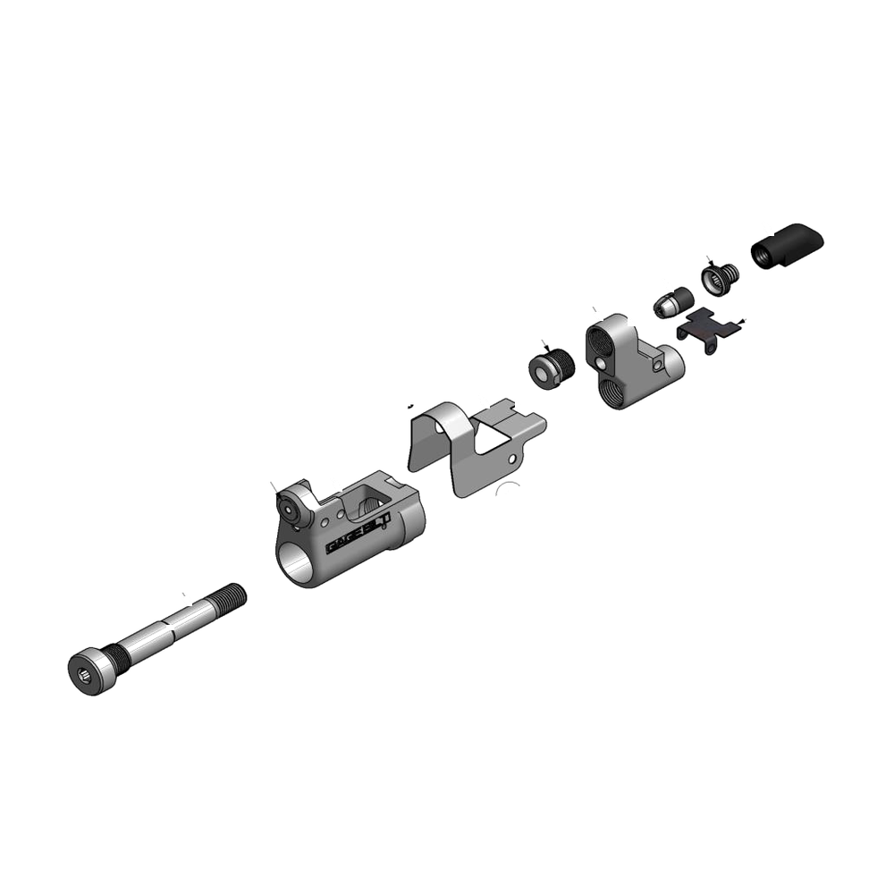 מבט מפורק מספר 2 על רכיבי ראש הסמרור Gage Bilt UBB05-27OSSG - Exploded component view 2 of Gage Bilt UBB05-27OSSG nose assembly