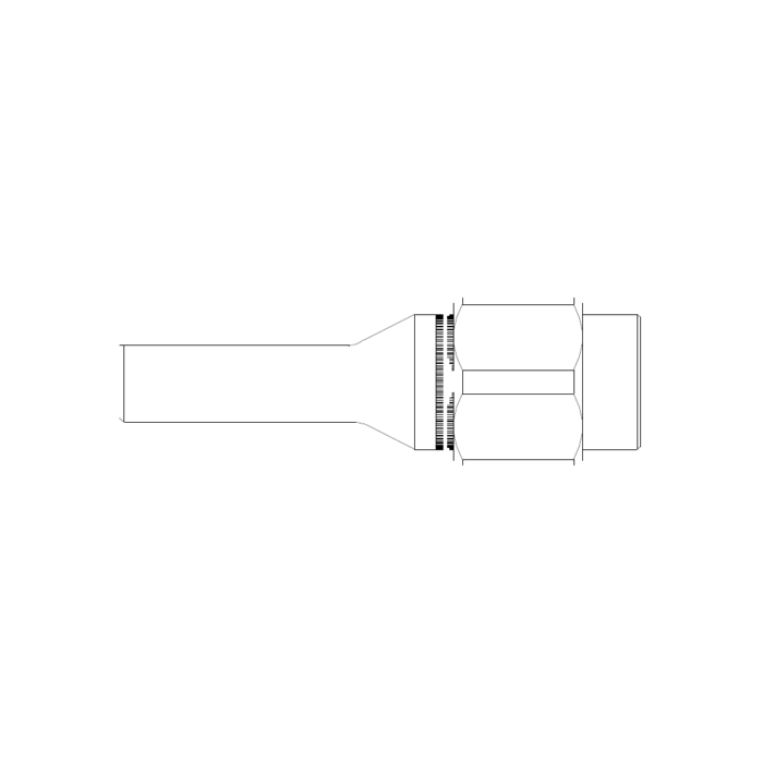 תצוגת מוצר נקייה של ראש סמרור Gage Bilt UBB-745C-23 על רקע לבן - Clean product view of Gage Bilt UBB-745C-23 nose assembly on a white background