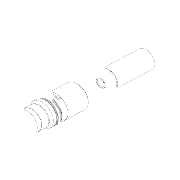 תצוגת מוצר נקייה של ראש סמרור Gage Bilt LGP-745B-23 על רקע לבן - Clean product view of Gage Bilt LGP-745B-23 nose assembly on a white background