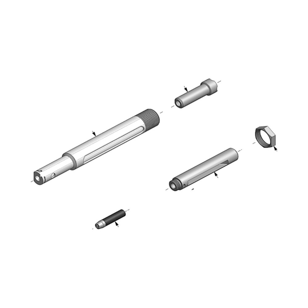 מבט מפורק מספר 2 על רכיבי ראש הסמרור Gage Bilt 3A-51-46 - Exploded component view 2 of Gage Bilt 3A-51-46 nose assembly