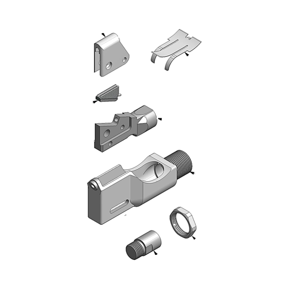 מבט מפורק מספר 2 על רכיבי ראש הסמרור Gage Bilt 456MAX-704-33ST - Exploded component view 2 of Gage Bilt 456MAX-704-33ST nose assembly