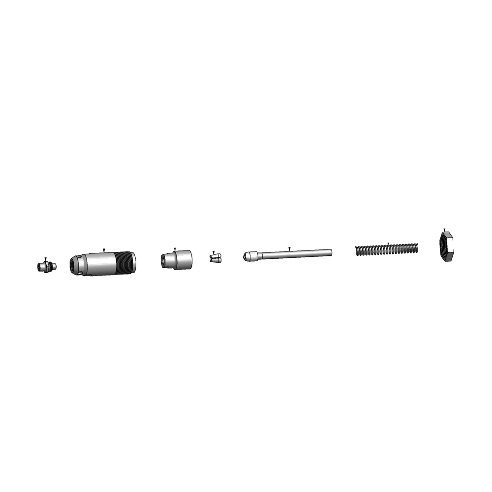 מבט מפורק מספר 2 על רכיבי ראש הסמרור Gage Bilt 5CEA-703-18 - Exploded component view 2 of Gage Bilt 5CEA-703-18 nose assembly