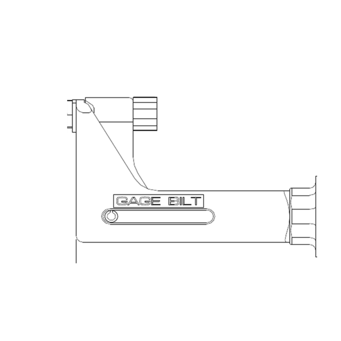 תצוגת מוצר נקייה של ראש סמרור Gage Bilt 456MAX-752A-42OS על רקע לבן - Clean product view of Gage Bilt 456MAX-752A-42OS nose assembly on a white background