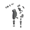 מבט מפורק מספר 2 על רכיבי ראש הסמרור Gage Bilt UBR04-715A-54RA - Exploded component view 2 of Gage Bilt UBR04-715A-54RA nose assembly