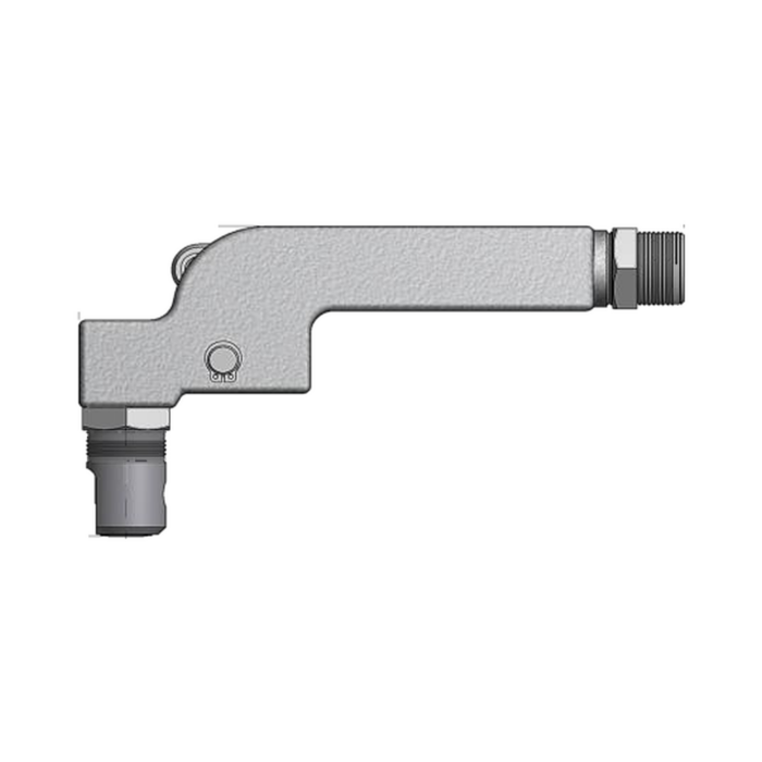 תצוגת מוצר נקייה של ראש סמרור Gage Bilt UBB05-715-44RA על רקע לבן - Clean product view of Gage Bilt UBB05-715-44RA nose assembly on a white background