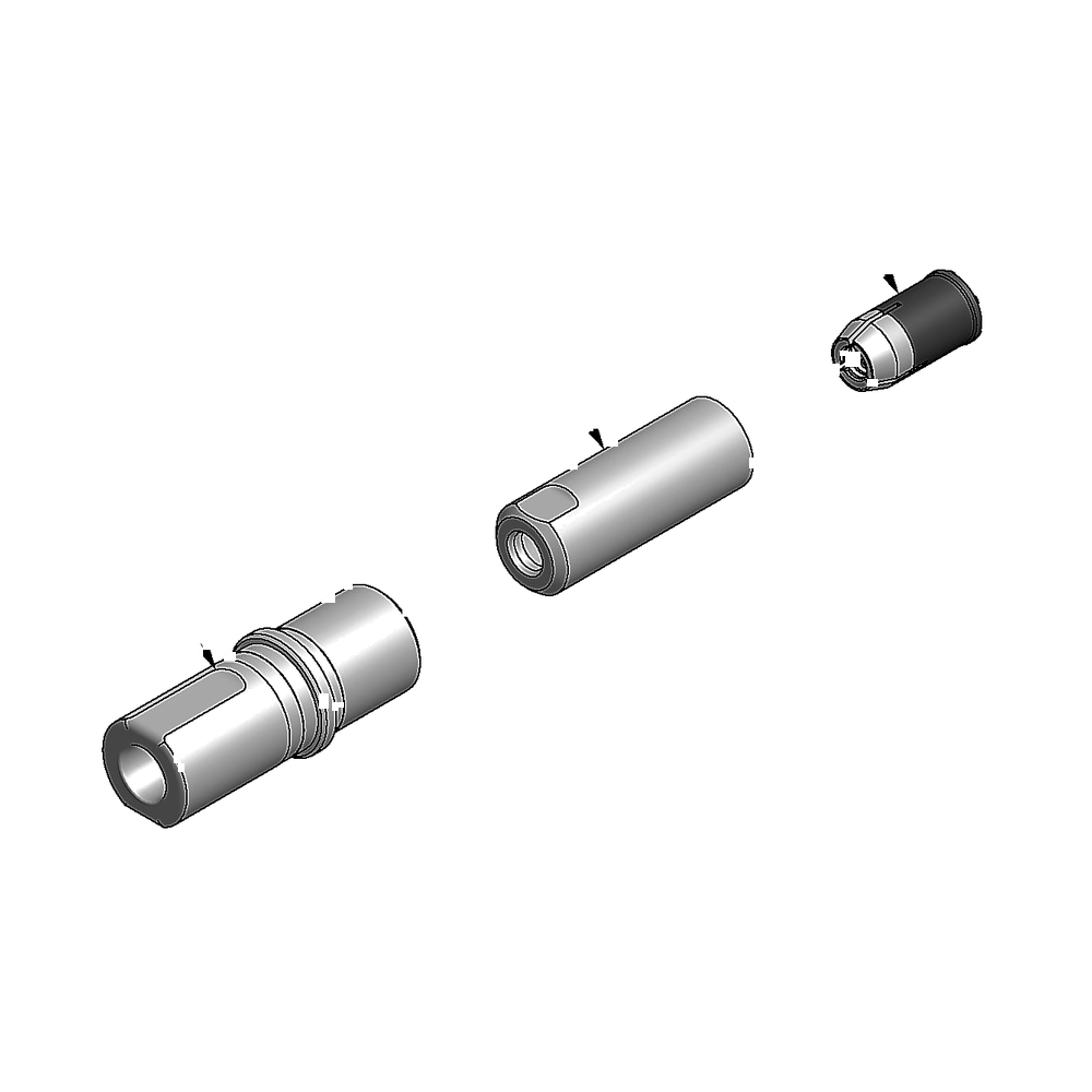 מבט מפורק מספר 2 על רכיבי ראש הסמרור Gage Bilt MG08-722-10 - Exploded component view 2 of Gage Bilt MG08-722-10 nose assembly