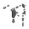 מבט מפורק מספר 2 על רכיבי ראש הסמרור Gage Bilt MGL06-713B-58RA - Exploded component view 2 of Gage Bilt MGL06-713B-58RA nose assembly