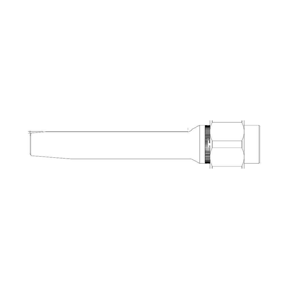 תצוגת מוצר נקייה של ראש סמרור Gage Bilt NAS56-353B-48CN על רקע לבן - Clean product view of Gage Bilt NAS56-353B-48CN nose assembly on a white background