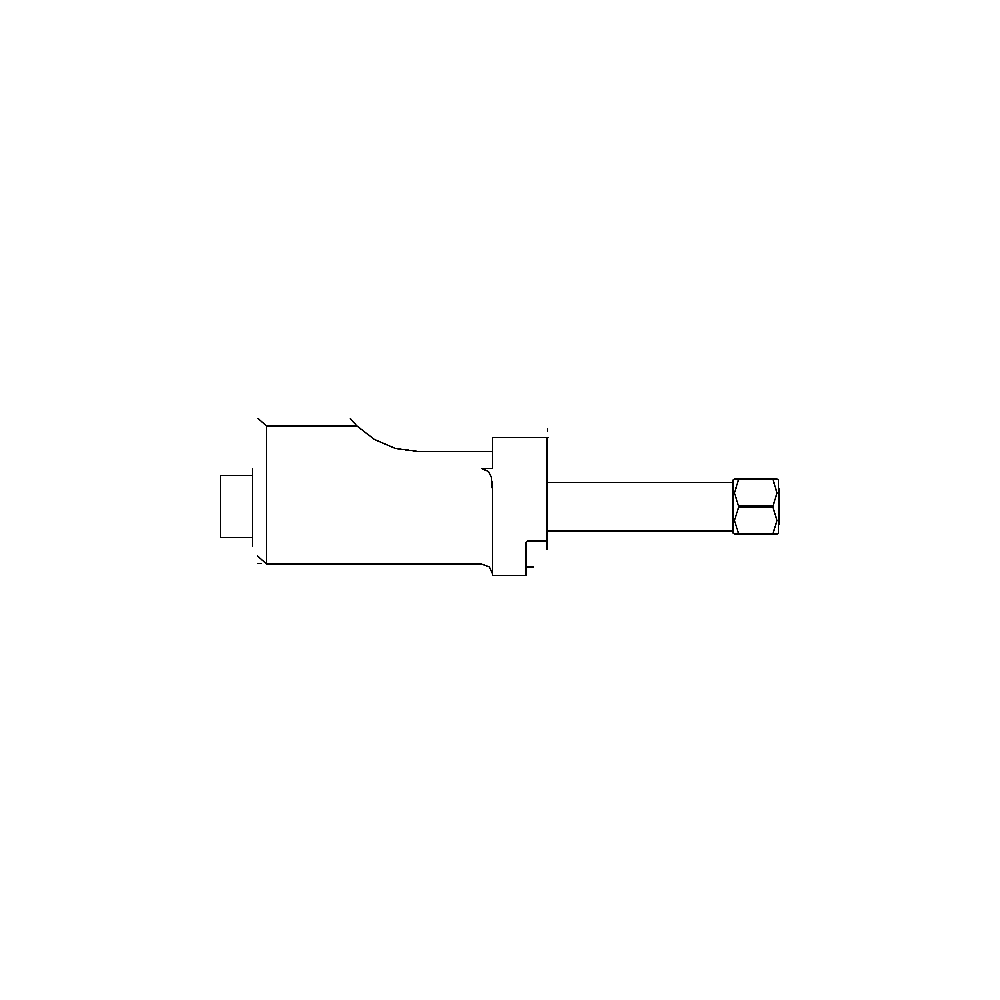 תצוגת מוצר נקייה של ראש סמרור Gage Bilt SMLS-204C-27OS על רקע לבן - Clean product view of Gage Bilt SMLS-204C-27OS nose assembly on a white background