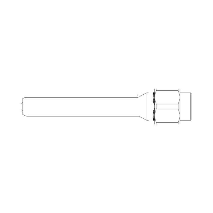 תצוגת מוצר נקייה של ראש סמרור Gage Bilt SB08-745-48 על רקע לבן - Clean product view of Gage Bilt SB08-745-48 nose assembly on a white background