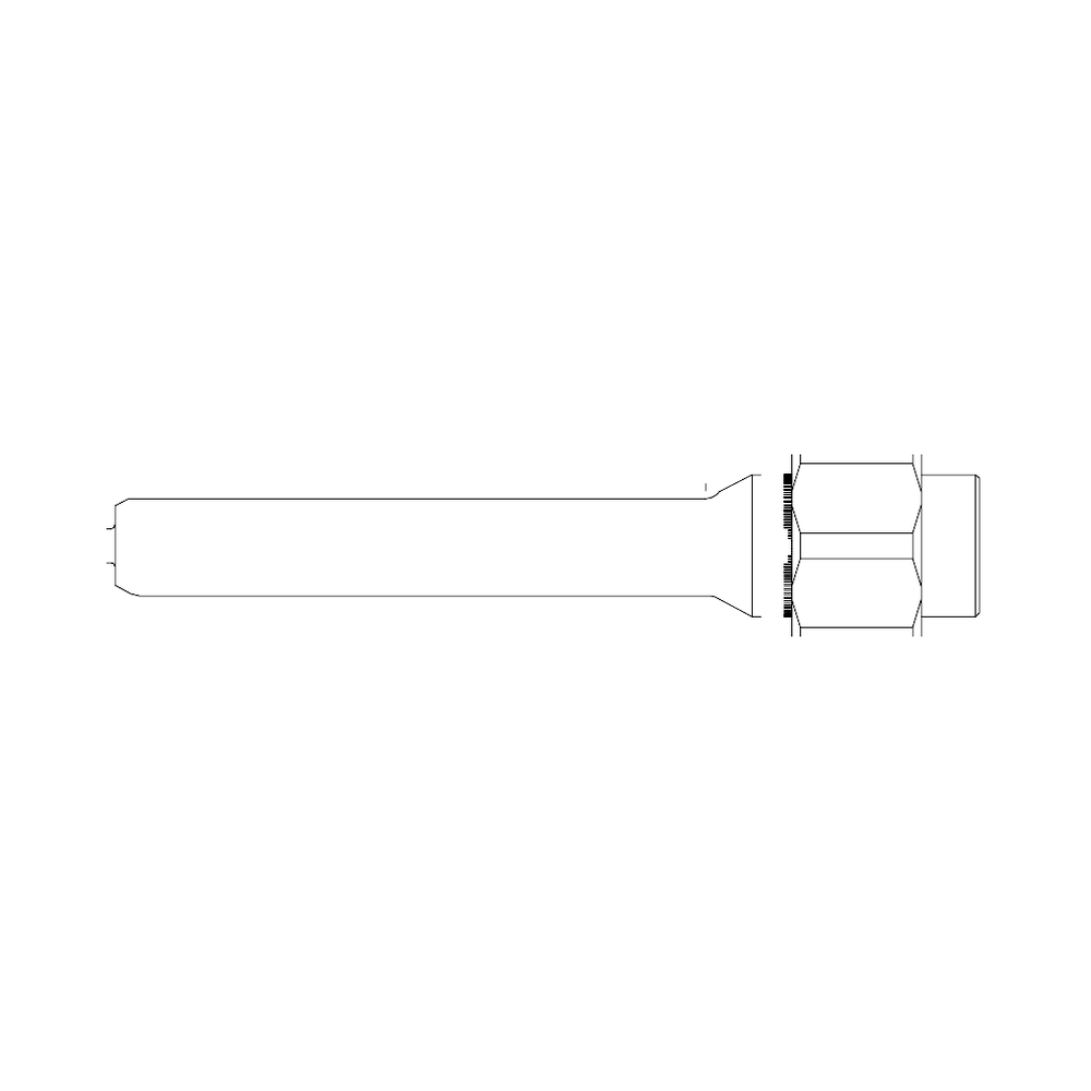 תצוגת מוצר נקייה של ראש סמרור Gage Bilt SB08-745-48 על רקע לבן - Clean product view of Gage Bilt SB08-745-48 nose assembly on a white background