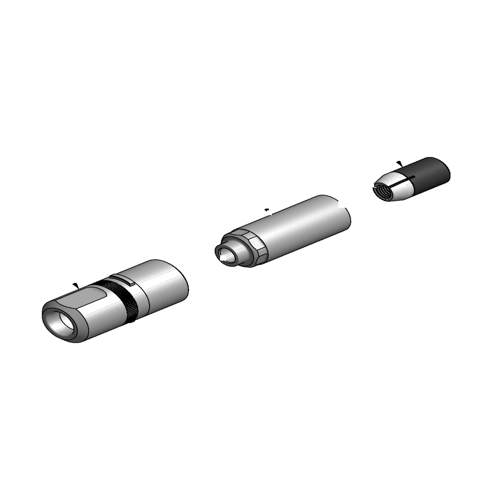 מבט מפורק מספר 2 על רכיבי ראש הסמרור Gage Bilt NAS12-745B-12 - Exploded component view 2 of Gage Bilt NAS12-745B-12 nose assembly