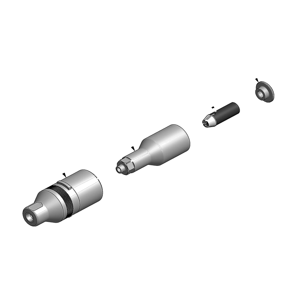 מבט מפורק מספר 2 על רכיבי ראש הסמרור Gage Bilt NAST05-2581-12 - Exploded component view 2 of Gage Bilt NAST05-2581-12 nose assembly