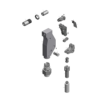 מבט מפורק מספר 2 על רכיבי ראש הסמרור Gage Bilt SMLS05-751C-54RA - Exploded component view 2 of Gage Bilt SMLS05-751C-54RA nose assembly