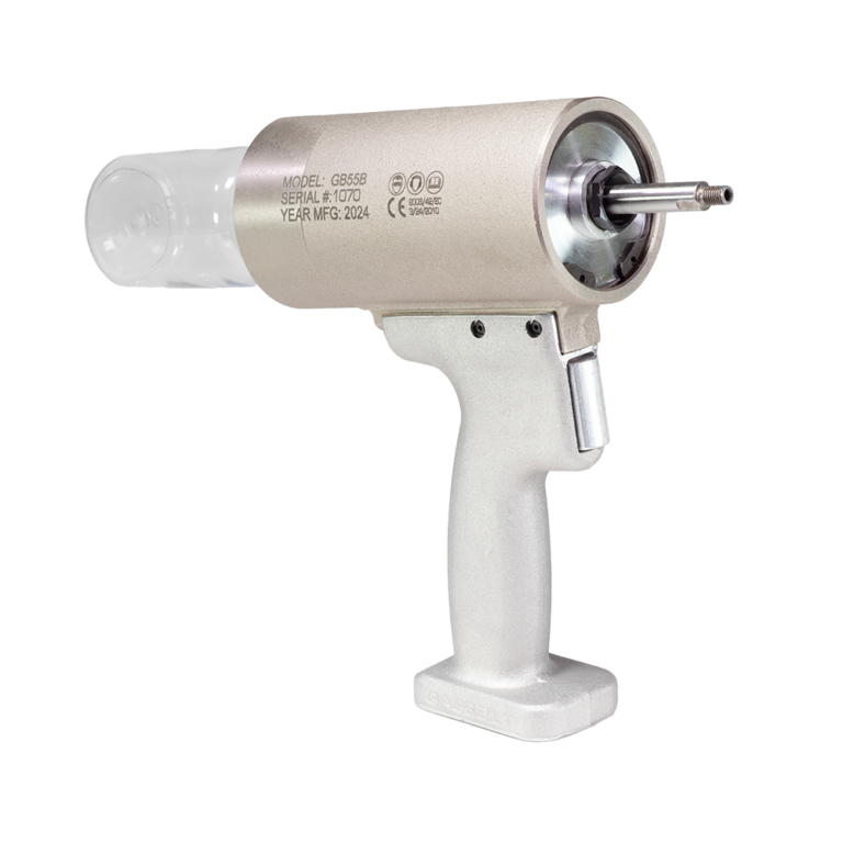 כלי סמרור פנאומטי Gage Bilt GB55B בתצוגת מוצר על רקע לבן - Gage Bilt GB55B pneumatic riveting tool shown on a white background