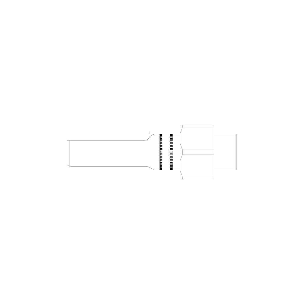 תצוגת מוצר נקייה של ראש סמרור Gage Bilt SMLS-352A-25 על רקע לבן - Clean product view of Gage Bilt SMLS-352A-25 nose assembly on a white background
