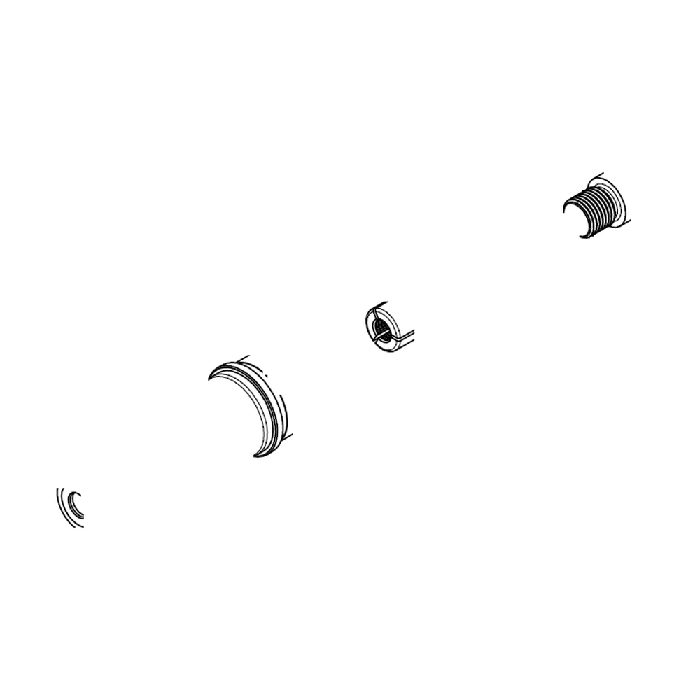 מבט מפורק מספר 2 על רכיבי ראש הסמרור Gage Bilt LGP-353-26PI - Exploded component view 2 of Gage Bilt LGP-353-26PI nose assembly