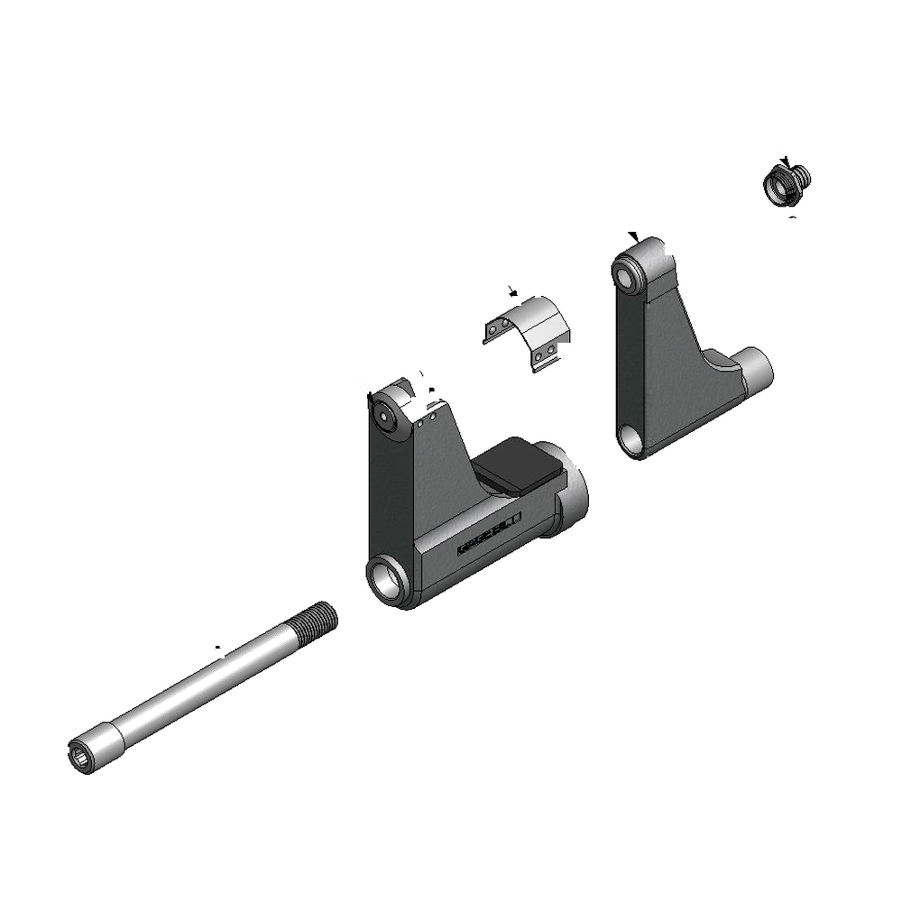 מבט מפורק מספר 2 על רכיבי ראש הסמרור Gage Bilt UBB05-206A-35OSCEU - Exploded component view 2 of Gage Bilt UBB05-206A-35OSCEU nose assembly