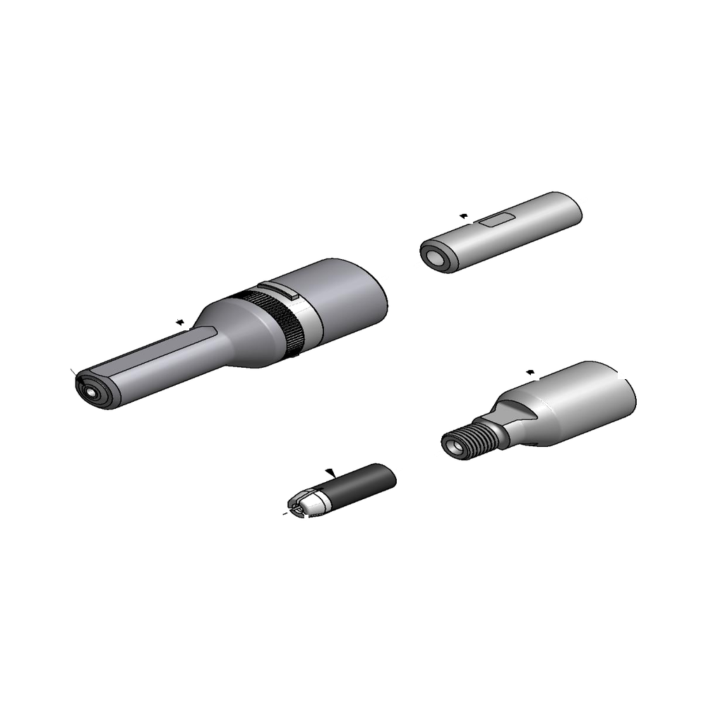 מבט מפורק מספר 2 על רכיבי ראש הסמרור Gage Bilt 6A-745B-23 - Exploded component view 2 of Gage Bilt 6A-745B-23 nose assembly