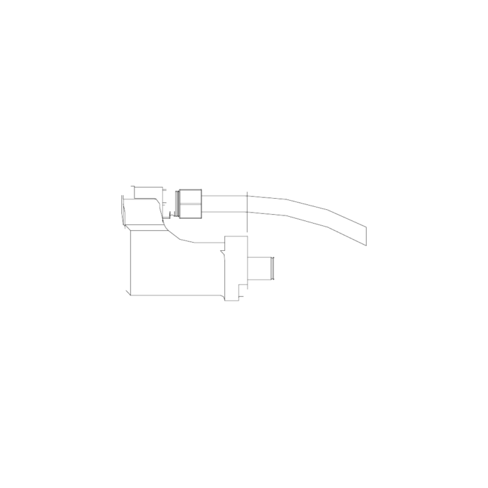 תצוגת מוצר נקייה של ראש סמרור Gage Bilt LGP206D25OT על רקע לבן - Clean product view of Gage Bilt LGP206D25OT nose assembly on a white background